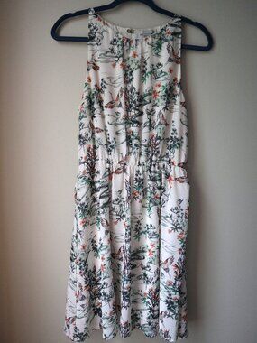 Sleeveless H&M Mini Dress (Floral, Birds, Quirky)
